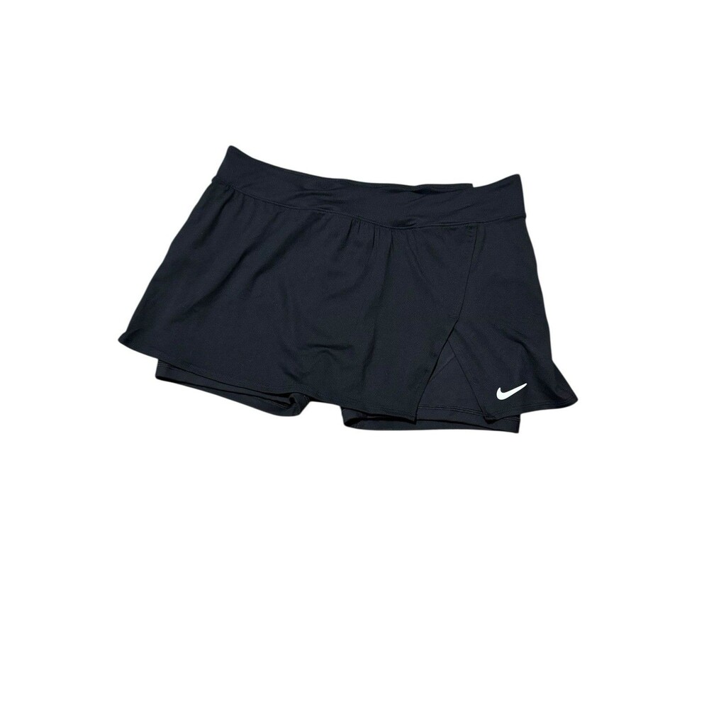 Nike Women's Dri-Fit Tennis Skort Black size XL Slim Fit NWT